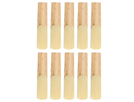 Cañas de saxofón alto 10 piezas Cañas de saxofón con cubierta protectora Reemplazo de instrumentos musicales