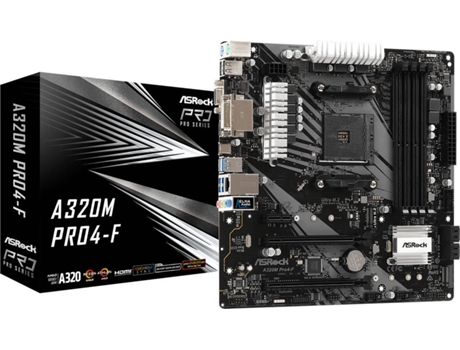 Placa Base ASROCK 90-MXBAA0-A0UAYZ (Socket AM4 - AMD A320 - micro ATX)