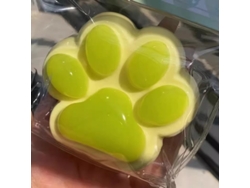 Juguete de silicona suave y tierno con forma de pata de gato para aliviar el estrés. Mdug (verde)