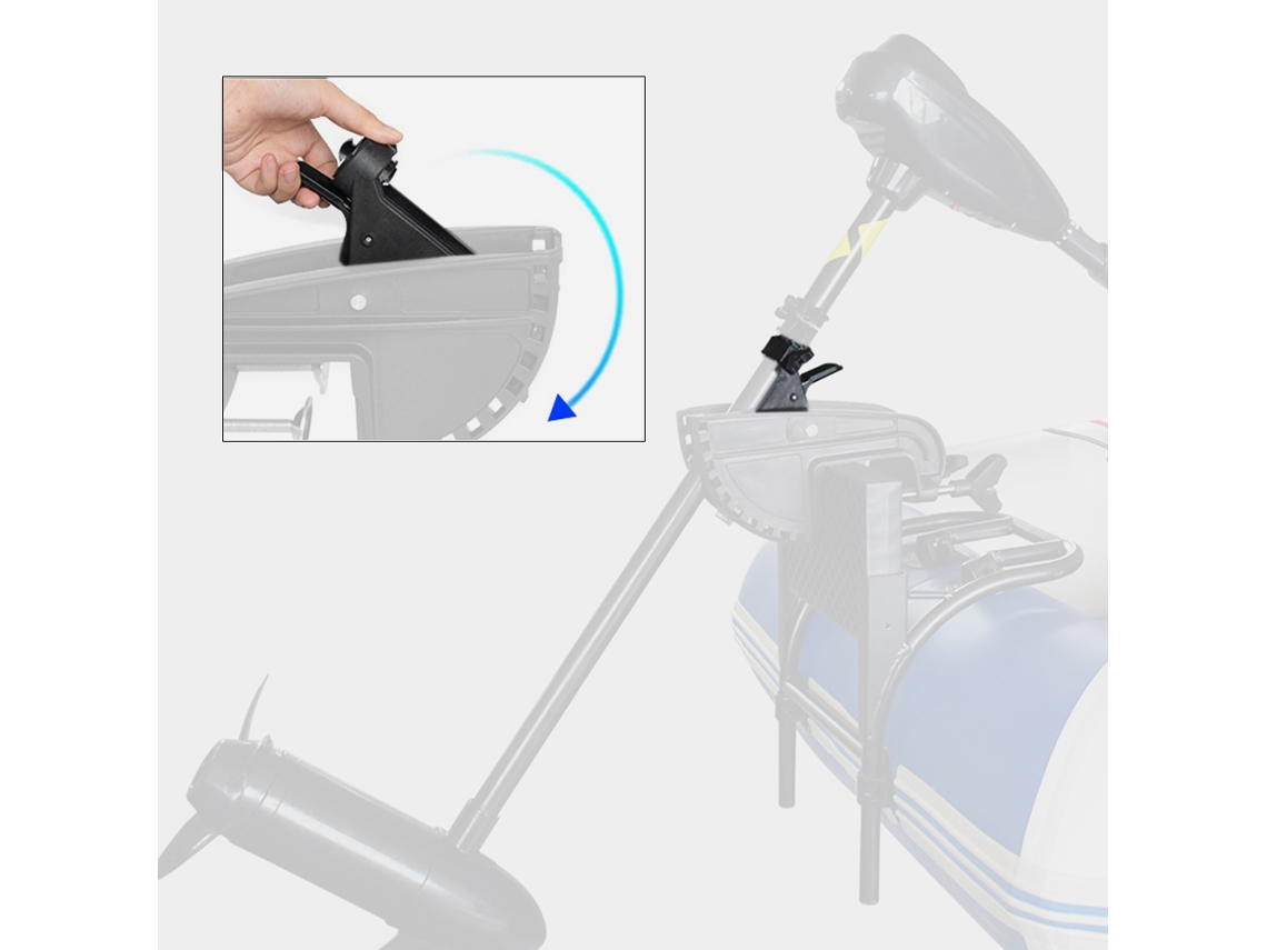Ymsl Bisagra De Motor Fuera De Borda Eléctrico Para Eje 2.8cm, Compatible Con 28lb 36lb 46lb 50lb, Soporte Rotatorio Barco Inflable Hxl
