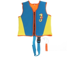 Chaleco salvavidas de neopreno para niños, azul, para piscina o playa.