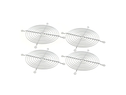 4 Piezas De Rejilla Protectora Metálica Para Dedos Para Ventilador Axial De 120 Mm Para Ventilador De Pc