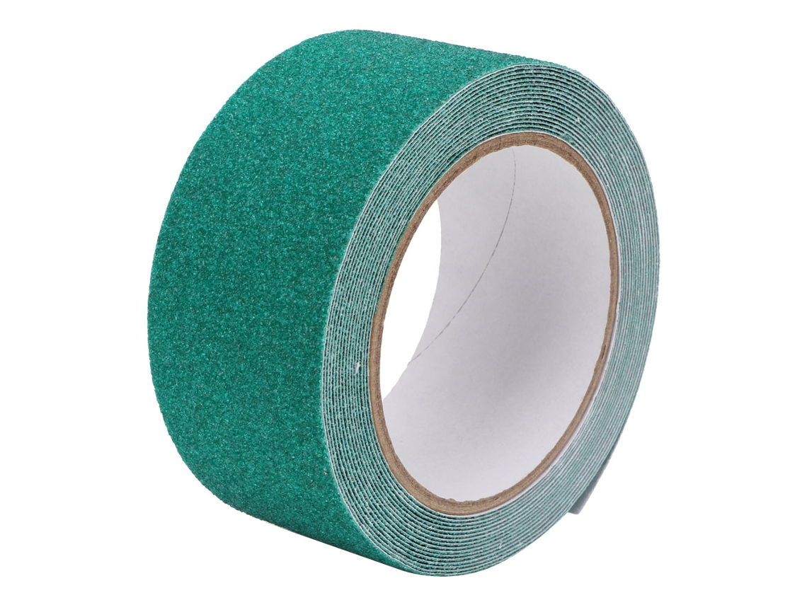 Cinta Antideslizante De Pvc Con Arena De Cuarzo Para Escaleras Y Suelos, 5 M, Verde.