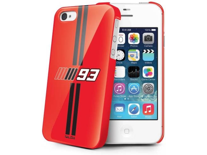 Funda iPhone 4 NILOX NXMM93CI4R Rojo