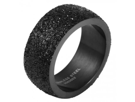 AKZENT Anillo Mujer Preto em Acero Inoxidable Tam.54 0002