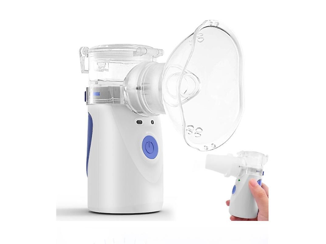 Nebulizador/inhalador Para Niños Y Adultos, Partículas Atomizadas De 1-5 Μm, Funciona Con Pilas Aa O Usb, 4,5 X 4,5 X 10 Cm.