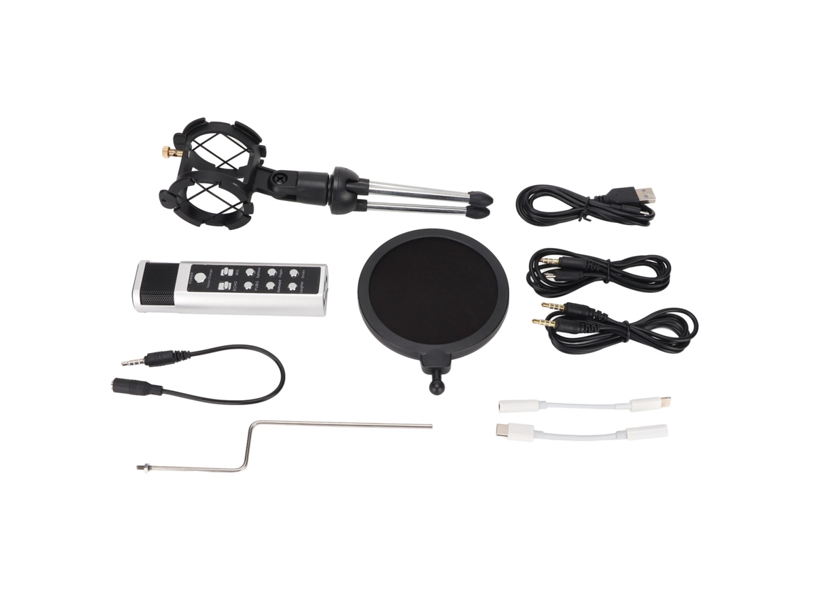 Set De Soporte De Micrófono (cambiador De Voz Con Batería Integrada)