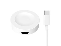 Cargador de base inalámbrico Usb Cable de carga rápida Adaptador de base Soporte de carga Compatible para Huawei Watch Buds Blanco