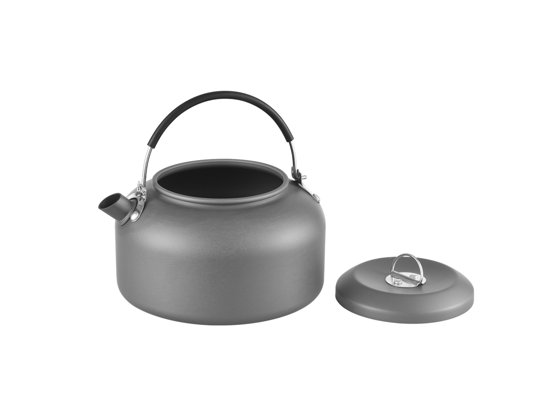 Hervidor De Camping Para Hervir Agua De 1,4 L, Aluminio Anodizado Con Mango De Silicona - Mochilero