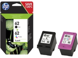 Pack 2 cartuchos tinta N9J71AE: HP 62 Negro + HP 62 Tricolor