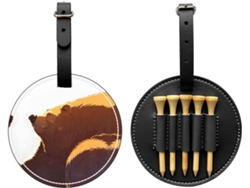 Bolsa de golf Giant Bear para tees, color negro: fácil de transportar y más eficiente para jugar al golf.