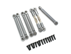 Varillas De Tracción Grises 7pcs Para Coche Rc Zd Racing Dbx-10 1/10, Piezas Metálicas Completas Del Vehículo