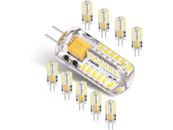 Bombillas Led G4 12v Ca/cc 3w Sin Parpadeo Ahorro De Energía 6000k Blanco Frío 300lm Paquete De 10