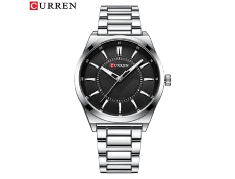 Relojes para Hombre Reloj con Correa para Hombre Relojes de Pulsera de Negocios de Cuarzo Impermeables para Hombre-Concha Blanca Negra LUUCOZK
