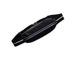 2026-bolsa De Cintura Para Correr Linjou Unisex, Mochila Delgada (negro) Con Cremalleras Metálicas Y Cinta Ajustable