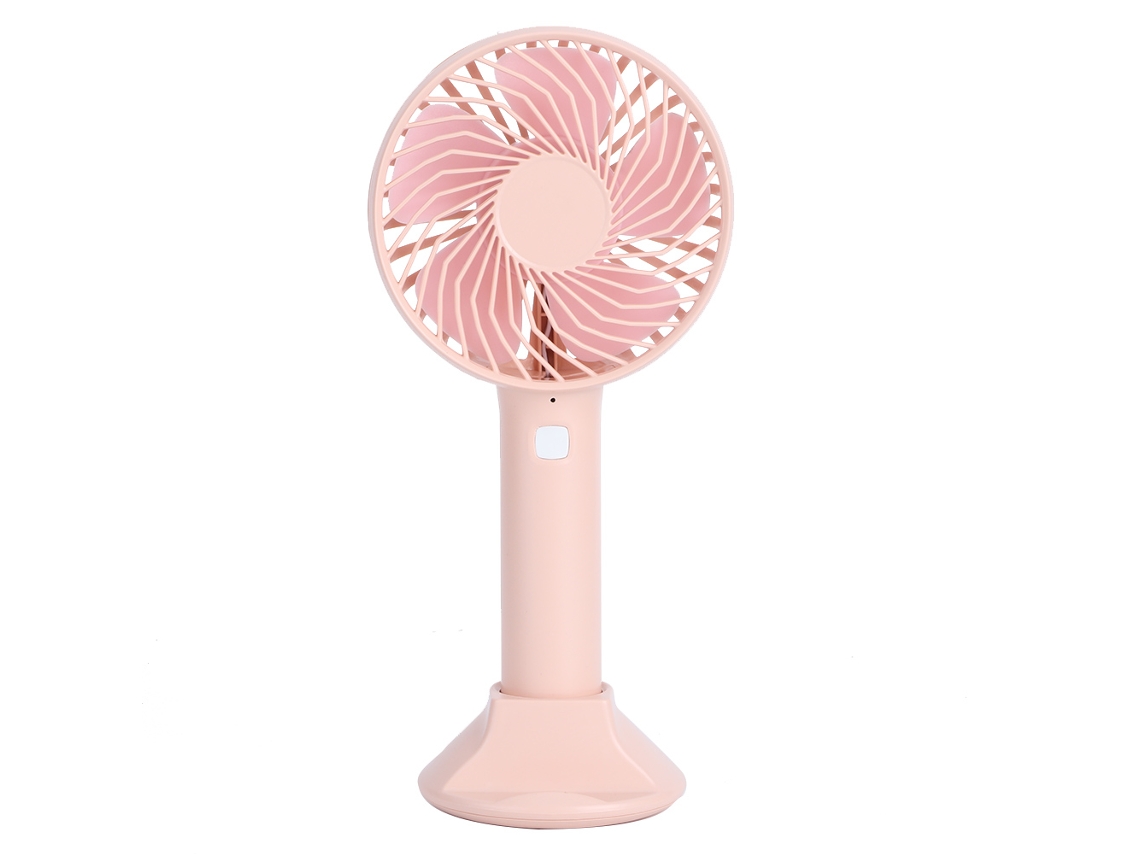 Mini USB portátil Vents con soporte, rosa, para el hogar y la oficina.