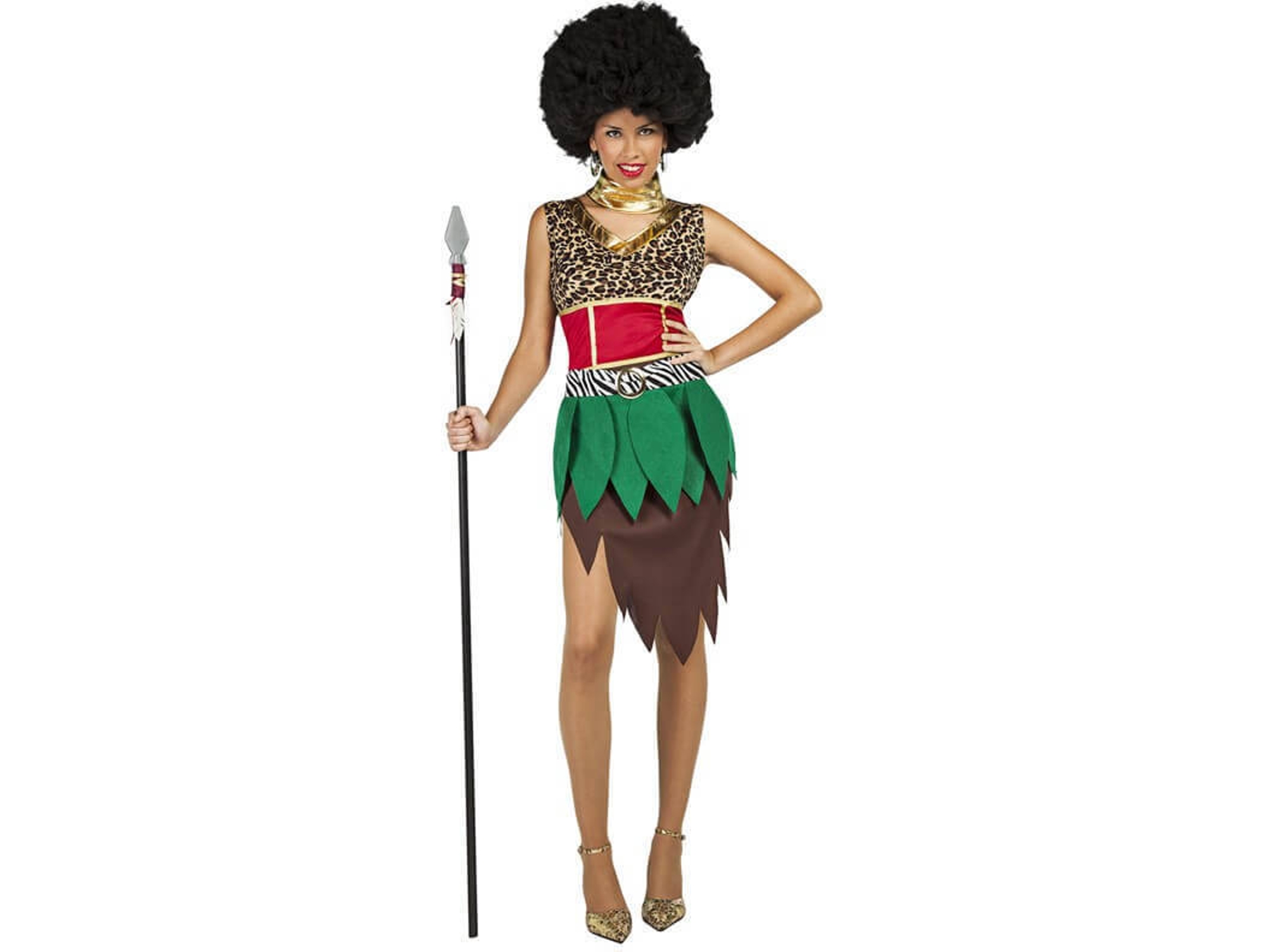 Disfraz de Mujer DISFRAZZES Africana (Talla: XL)