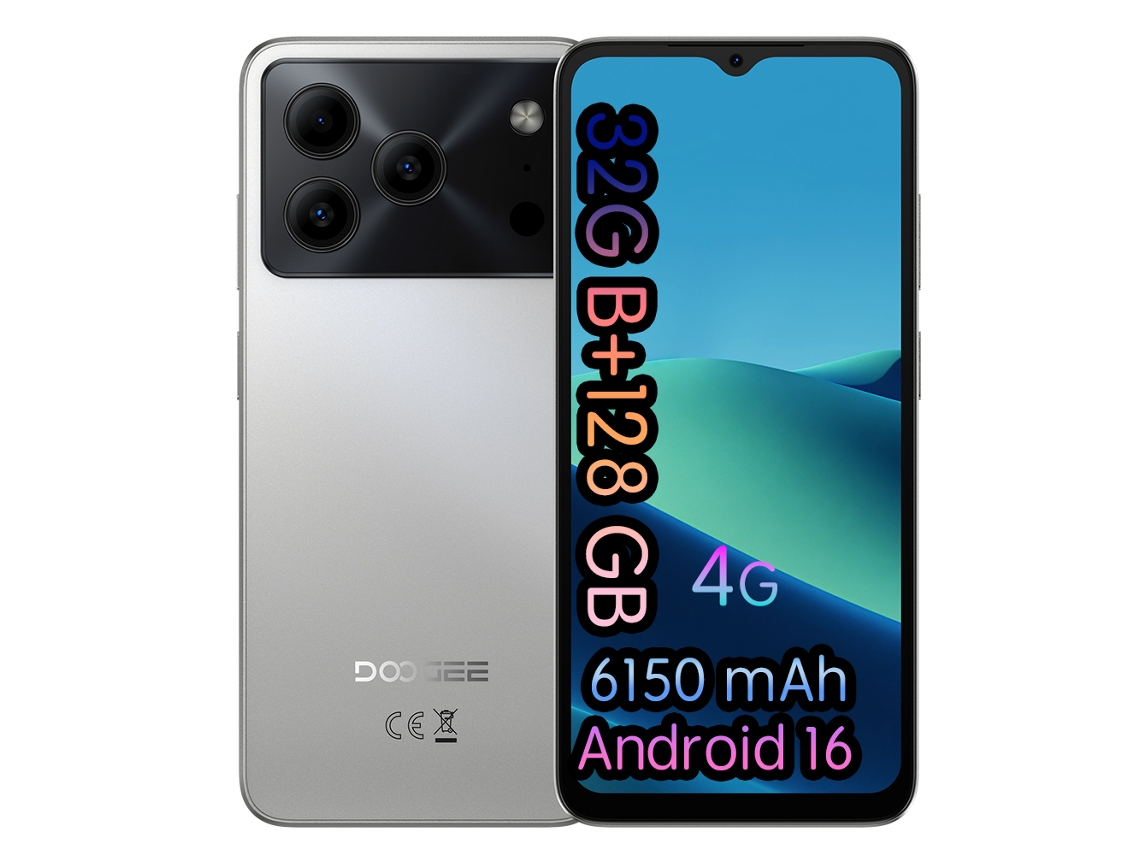 Teléfono inteligente Doogee Note56 Pro 4g 6.56 32gb 128gb Android 16 Gris