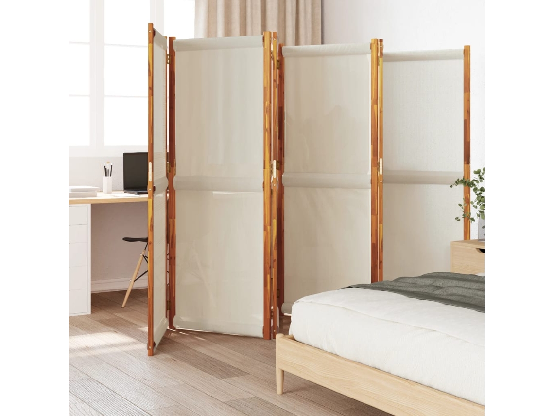 Separador de ambientes/tabique con 6 paneles | Separador de ambientes | Separador de espacios 420x180 cm Gris claro
