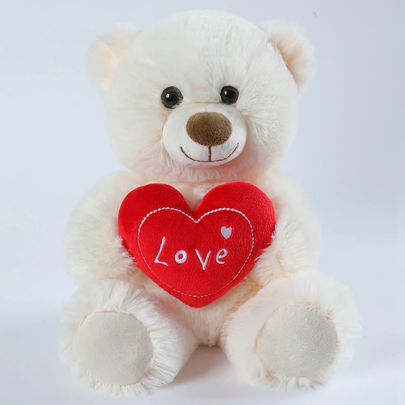 (blanco, 25 Cm) Lindo Osito De Peluche