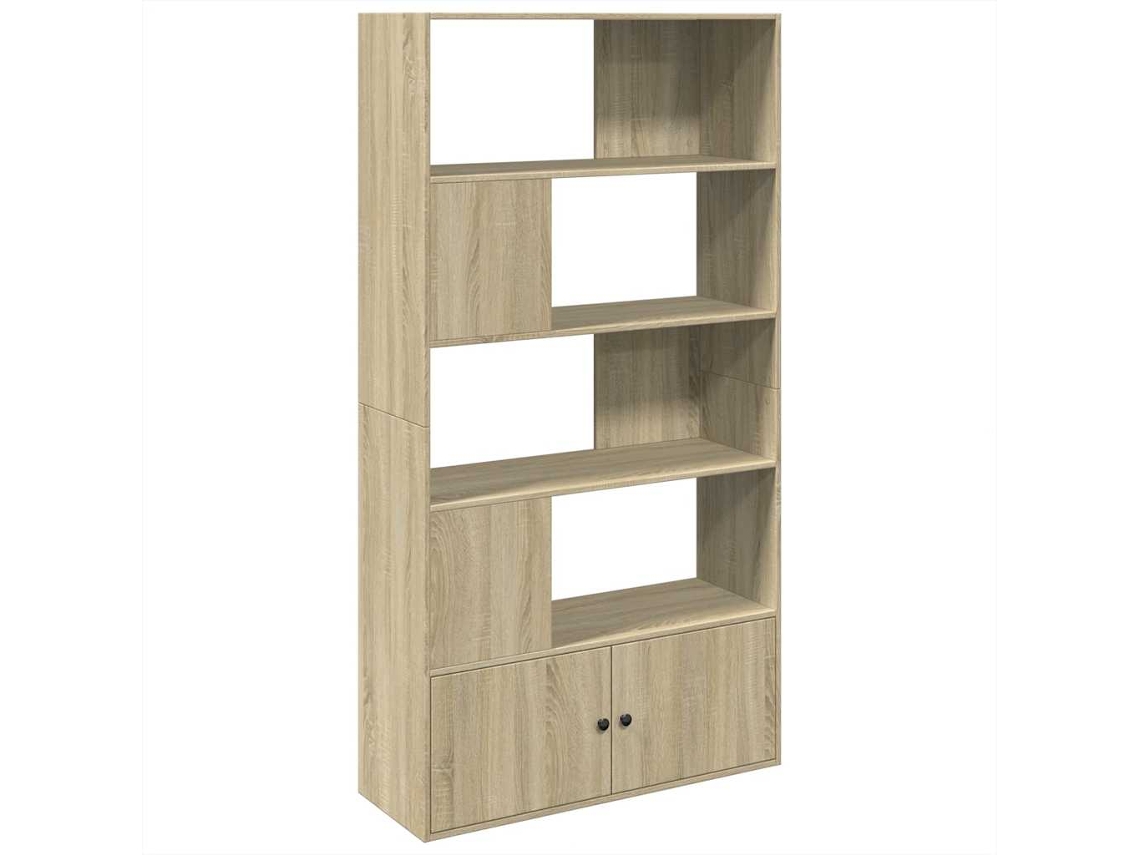 Estantería exclusiva de madera de roble Sonoma Maison, 100 x 36 x 189 cm