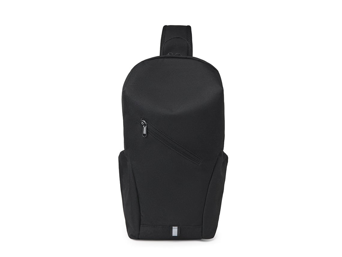 (Negro) Riñonera para hombre sencilla y ligera, adecuada para viajes informales, diseño de alta calidad.