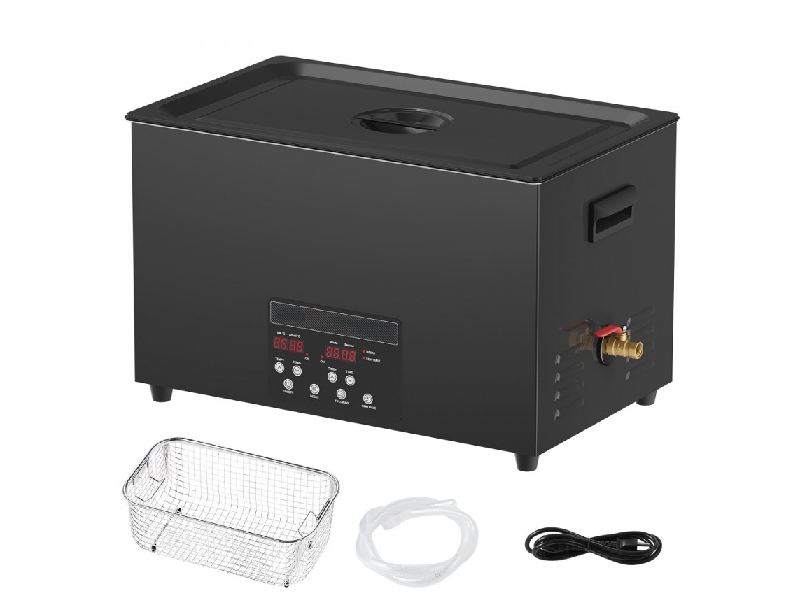 Máquina de limpieza ultrasónica profesional de 30L con control digital Tekmaquinas