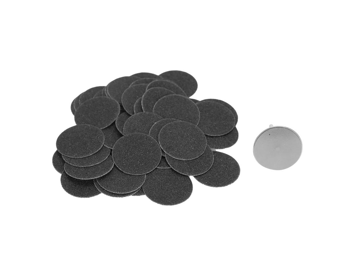 50 Discos De Lijado Para Eliminar Callosidades, Electrodo De Pedicura, Accesorio De Repuesto Con Eje De 25 Mm/1 Pulgada.