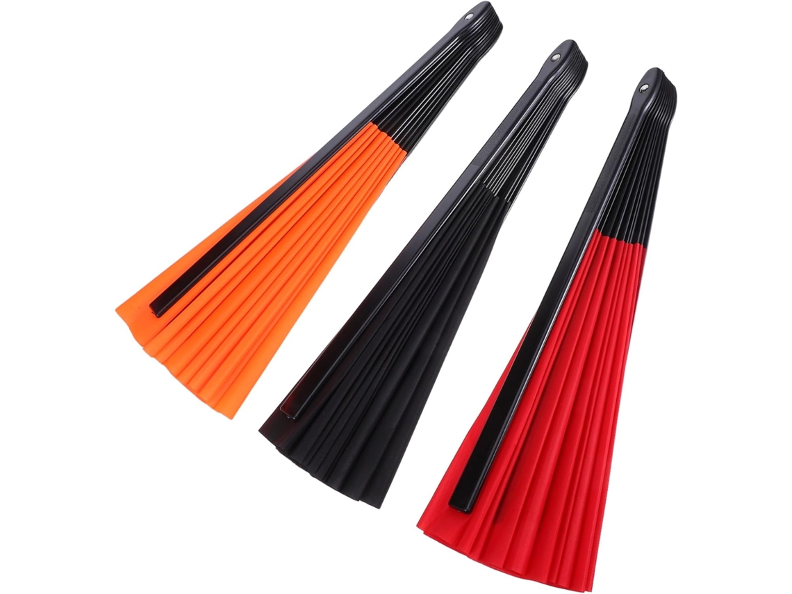 Conjunto De 3 Leques Dobráveis Para Kung Fu E Tai Chi, Ideais Para Dança E Fitness - Leques Portáteis