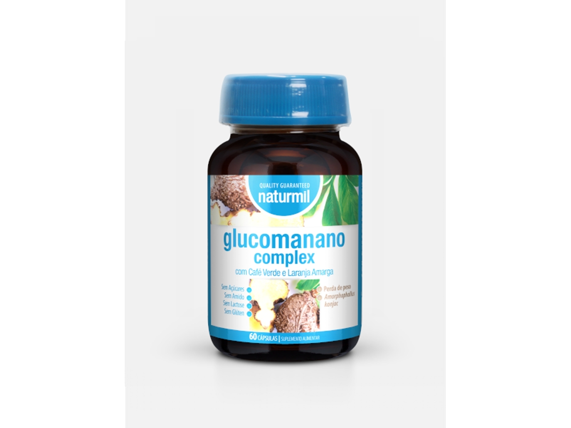Complemento Alimentar NATURMIL Complexo Glucomannan (60 cápsulas de 500mg (500mg))