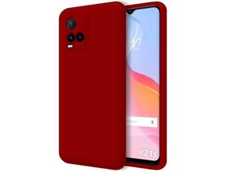 Carcasa Vivo Y21s / Y33s TUMUNDOSMARTPHONE Silicona Líquida Rojo