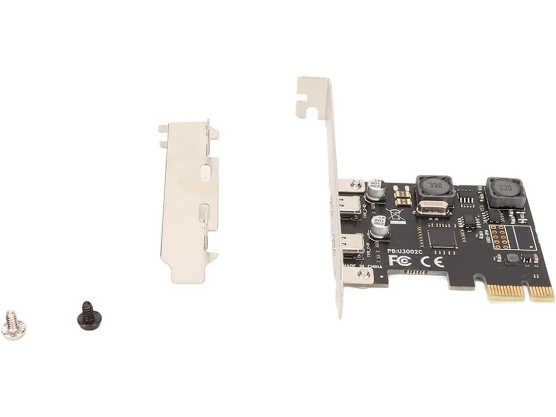 Tarjeta De Expansión Pci E A Tipo C Super Speed De 5 Gbps Con 2 Puertos