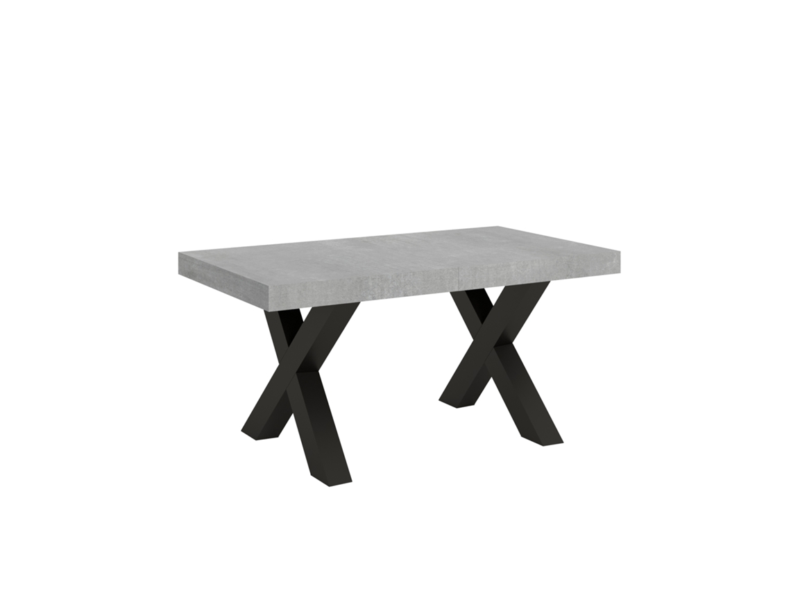 Mesa de Comedor ITAMOBY Traffic (90x160/420 - Paneles de Melamina - Cemento)
