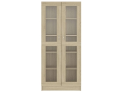 Vitrina doble vidaxl, vitrina para vinos Sonoma, 82,5 x 30,5 x 185,5 cm, color lima Prelucrat