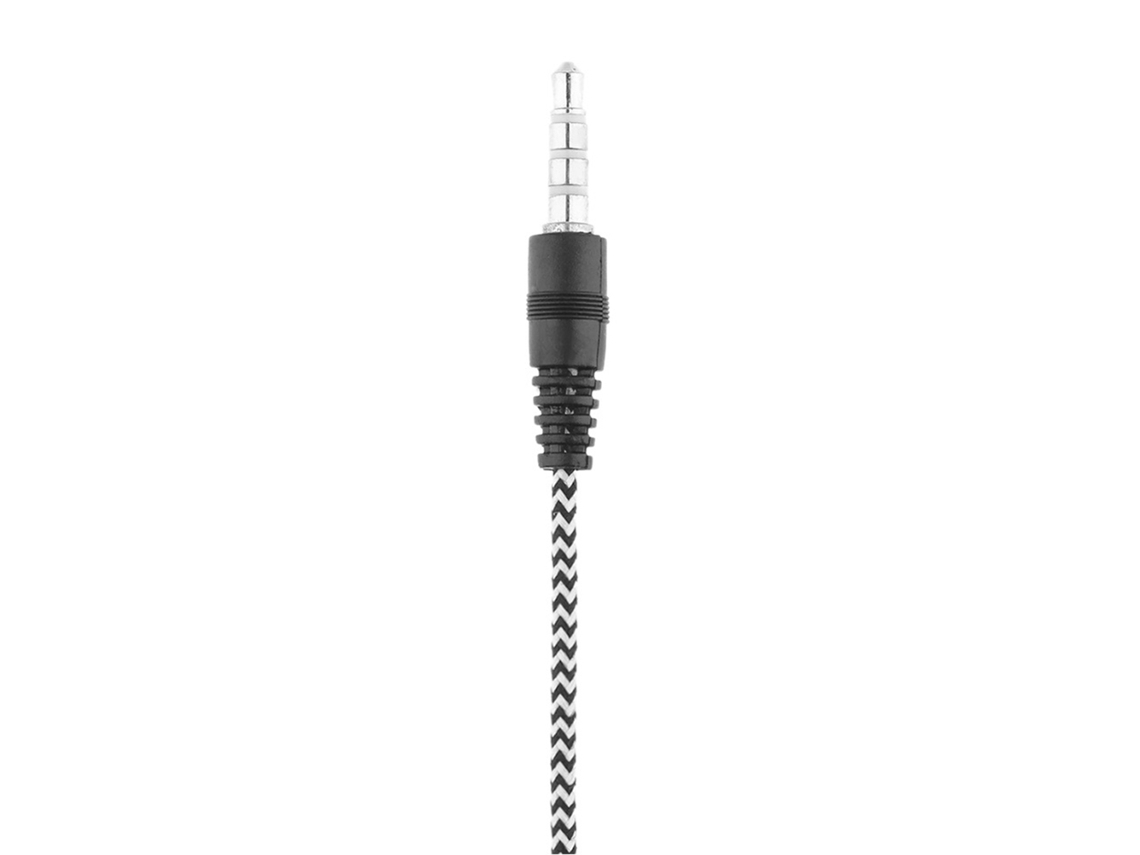 Auriculares Con Gancho Para La Oreja, Cable Trenzado, Micrófono Y Control Estéreo.
