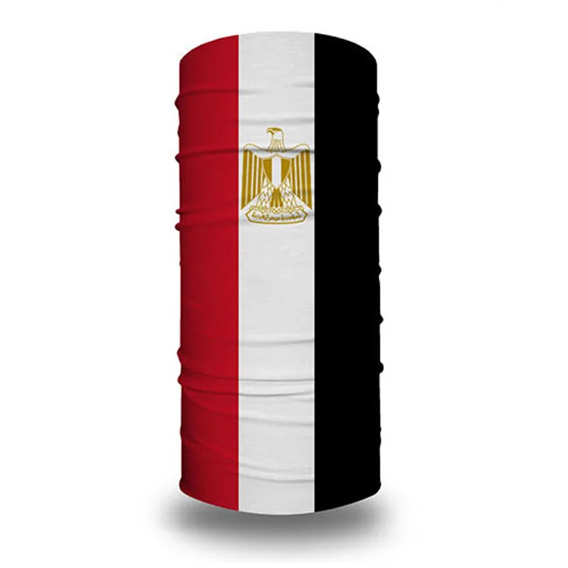 (egipto) Mascarilla Facial Con La Bandera Del Mundial, 14x21cm, Diadema Mágica Sin Costuras