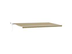 Maison Exclusive - Toldo Retráctil Verde Y Amarillo 600 X 350 Cm Poliéster Y Metal