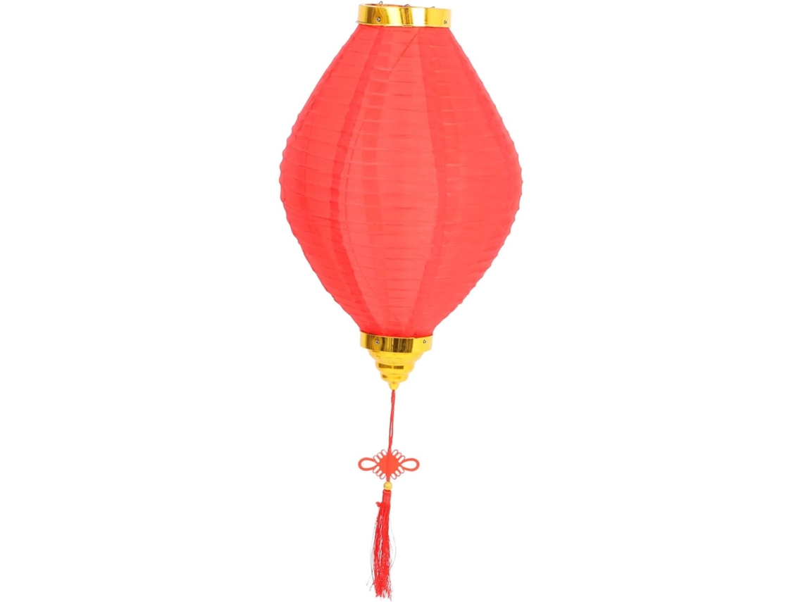 Farol Plegable Chino Rojo Tradicional Para Decoración De Interiores Y Exteriores, Estilo Antiguo.