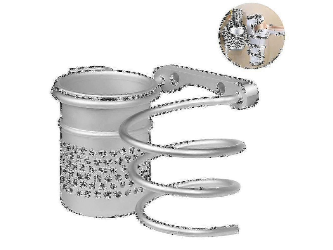 Soporte para secador de pelo de 25-26 pulgadas, juego de estantes de montaje en pared GOKOCO