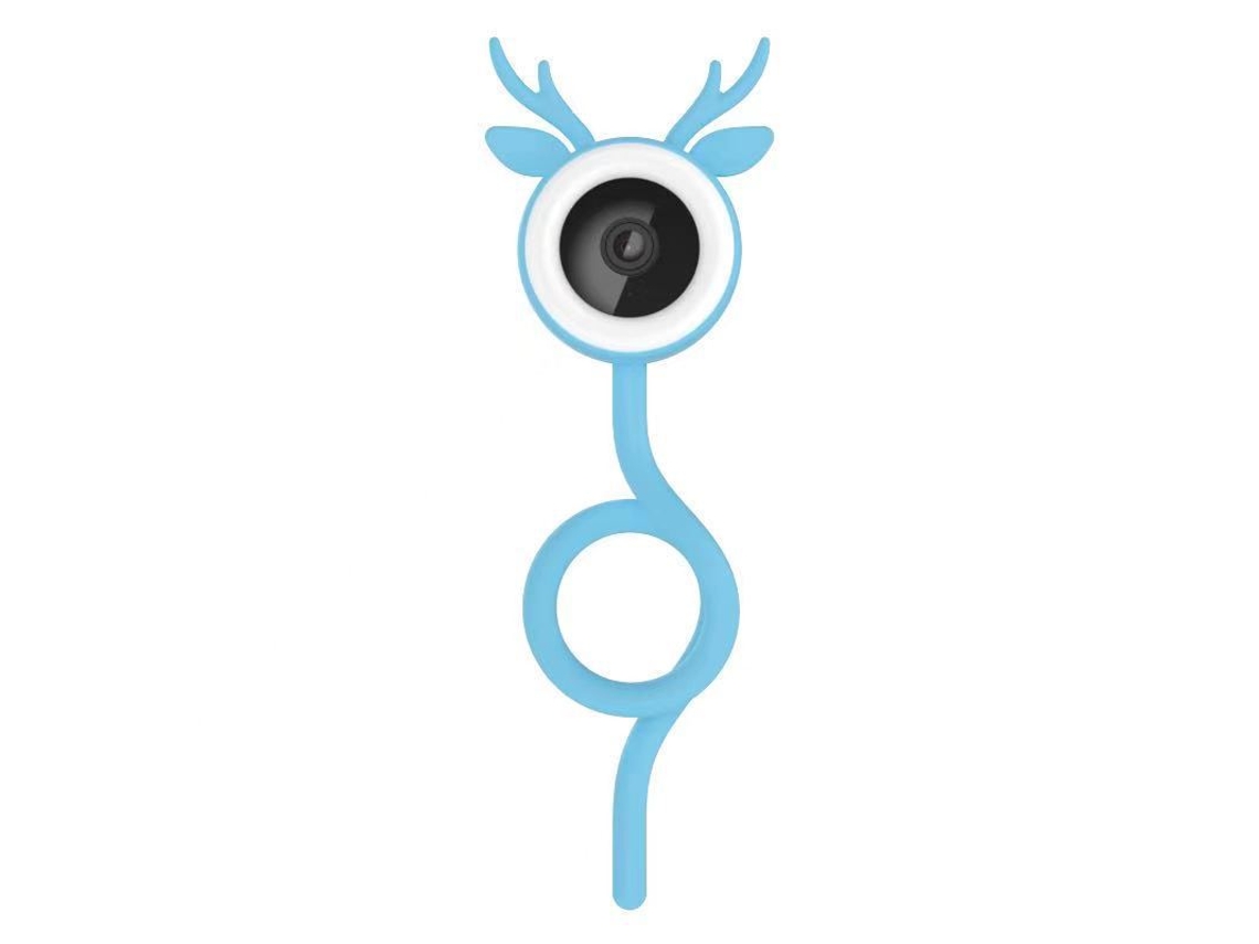 YUYSAN B1 Monitor de bebé Cámara inalámbrica WIFI Luz nocturna Pantalla de temperatura Teléfono móvil Monitoreo remoto Azul