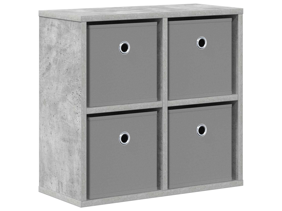 Maison Exclusive - Aparador Con Cajón Gris Concreto 49,5 X 22 X 47 Cm
