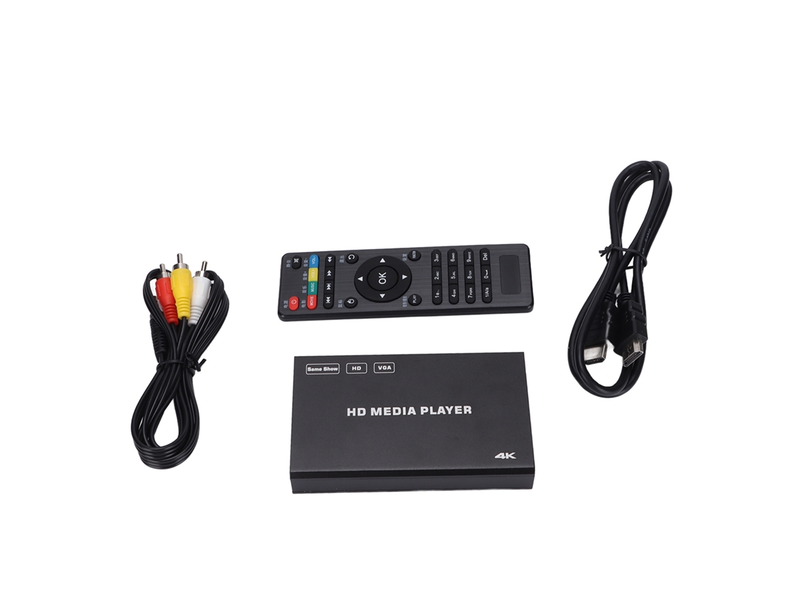 Reproductor Multimedia Multifuncional 4k Hd Con Nanotecnología A7 Y Control Remoto.