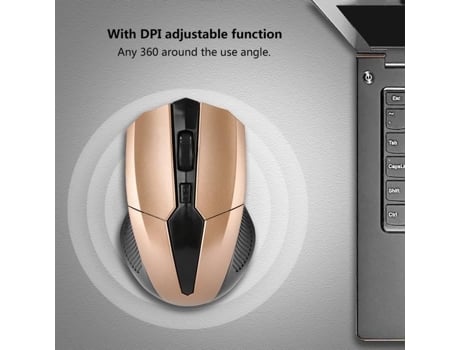 Ratón óptico para juegos HURRISE, ratón de 2 cables, 2 ratones ergonómicos con cable óptico de 4Ghz, 6 ordenadores para informática