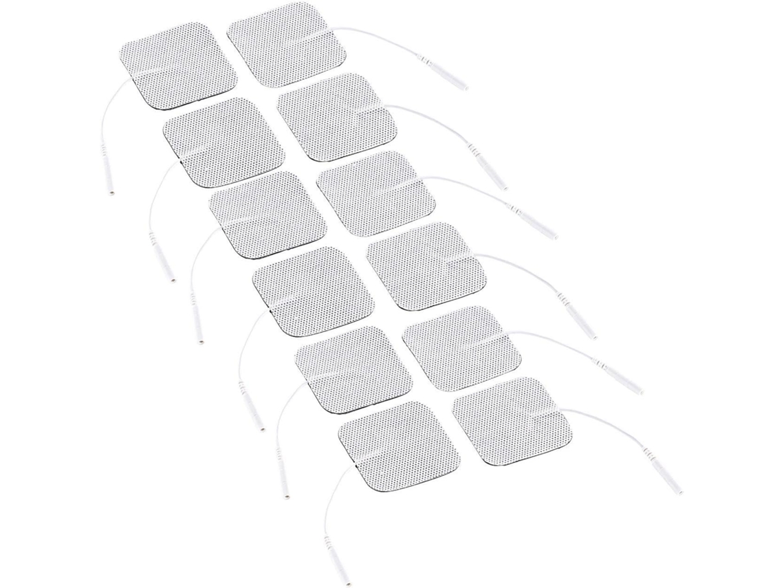 Juego De 24 Pegatinas Para Electrodos De Masaje De 5X5 Cm Con Conector De 2,0 Mm 