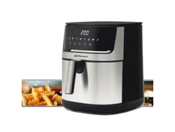 Freidora Sin Aceite De 8 Litros Inox Orbegozo Con Pantalla Led, 29 X 34,5 X 38cm. Temperatura Ajustable De 80 A 200ºc Suinga