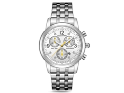 Reloj De Pulsera Geethink Para Hombre, De Acero, Con Esfera De Tres Subesferas Y Movimiento De Cuarzo.