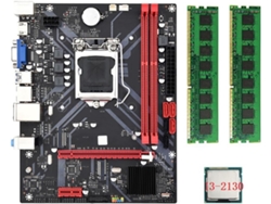 Placa Base De Escritorio B85m Vhl + Procesador I3-2130, 2x Ddr3 1600 Mhz, 8 Gb De Ram Lga