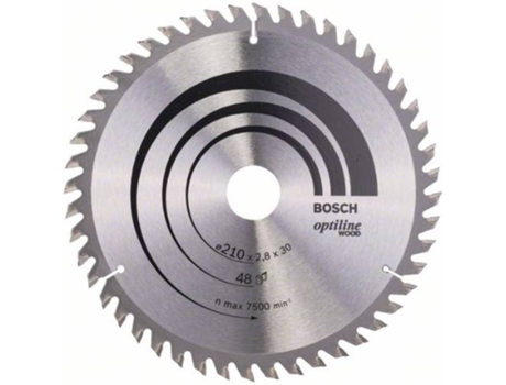 Disco de Sierra Circular BOSCH Optiline Madera 210x30x2.8 mm - 48
