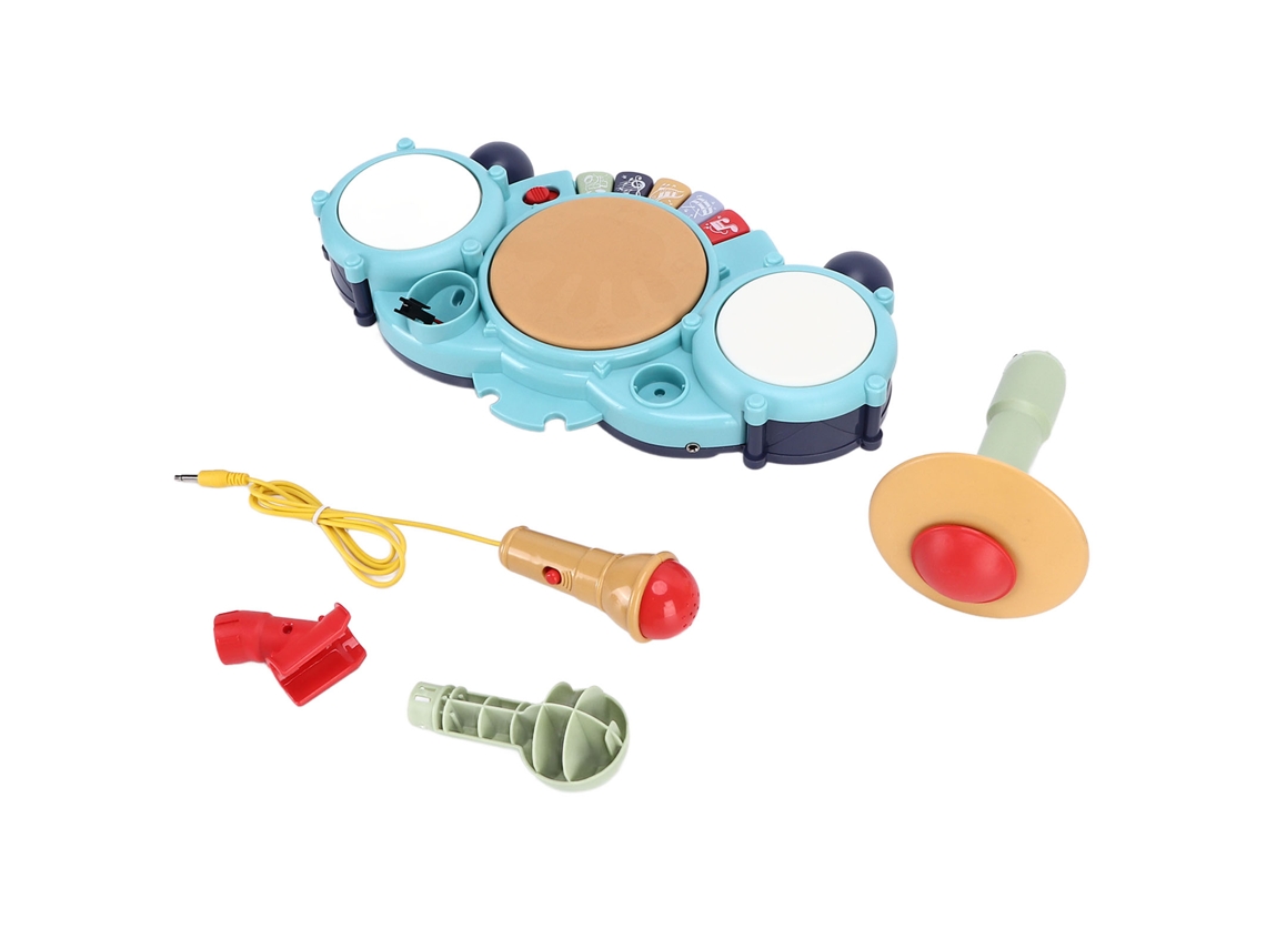 Batería Electrónica Multifuncional Segura Para Niños Con Micrófono - Juguete Musical Para Niños