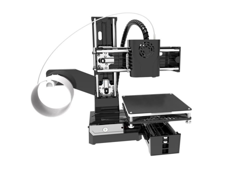 HURRISE Impresoras 3D para Niños Mini Impresora 3D 100-240V Mini Impresora De Computadora con Un Clic Enchufe De La UE